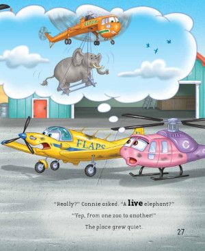 Elton the Flying Crane sample page Elton the Flying Crane sample page